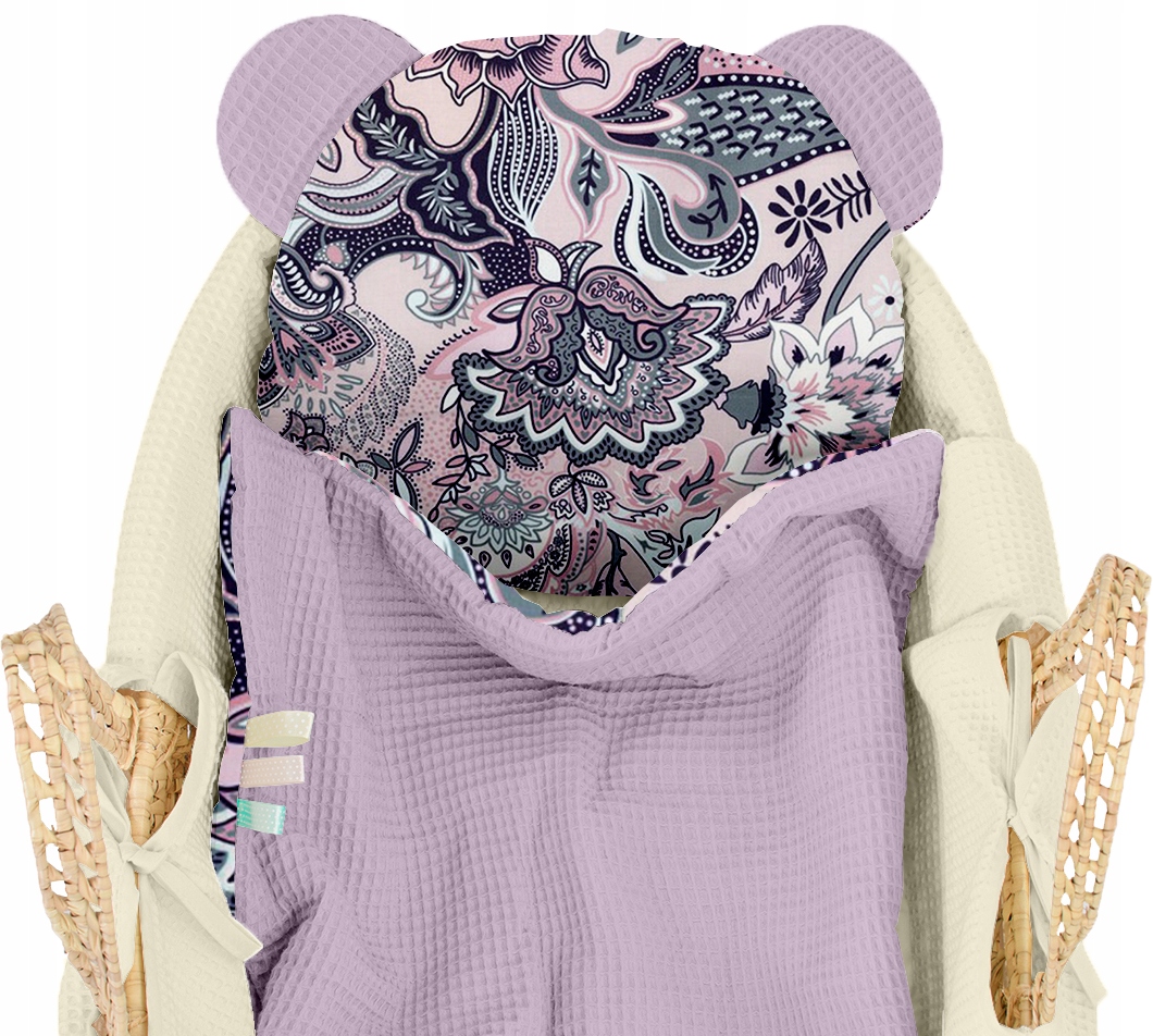 

Komplet Do Łóżeczka 75x100 Kocyk i Poduszka Wafel