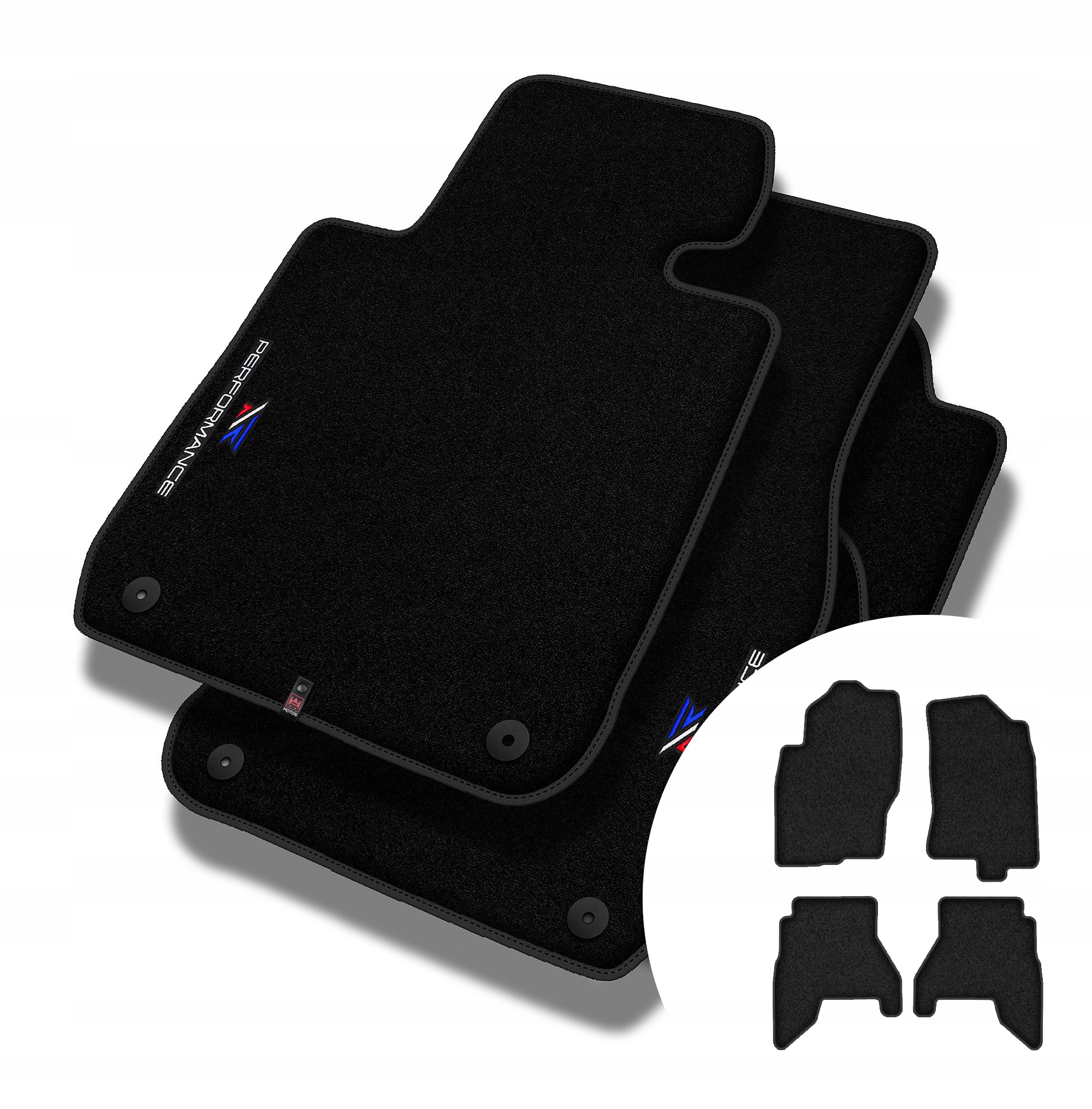 Velurové koberce Performance pro Nissan Pathfinder III R51 2010-2014 po lif