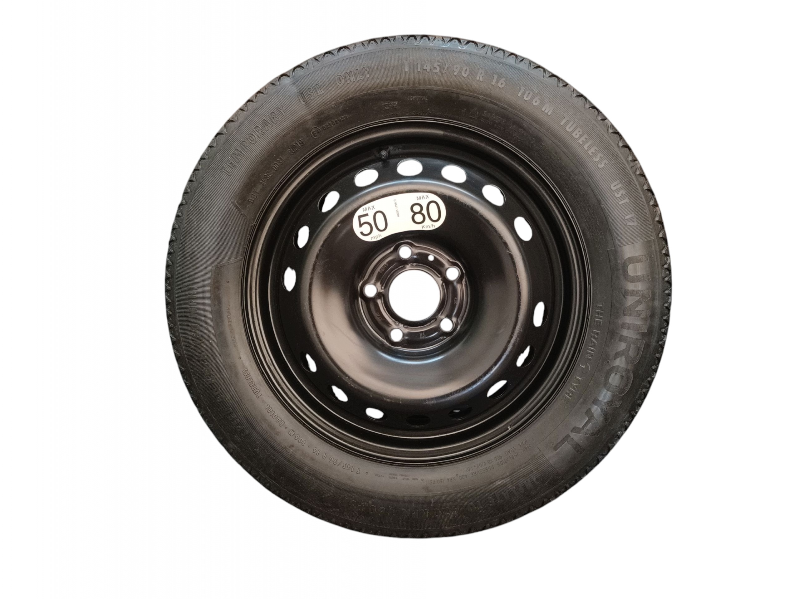 roue roue de secours roue de secours 16'' RENAULT KADJAR 145/90/16 5X114,3 UNIROYAL