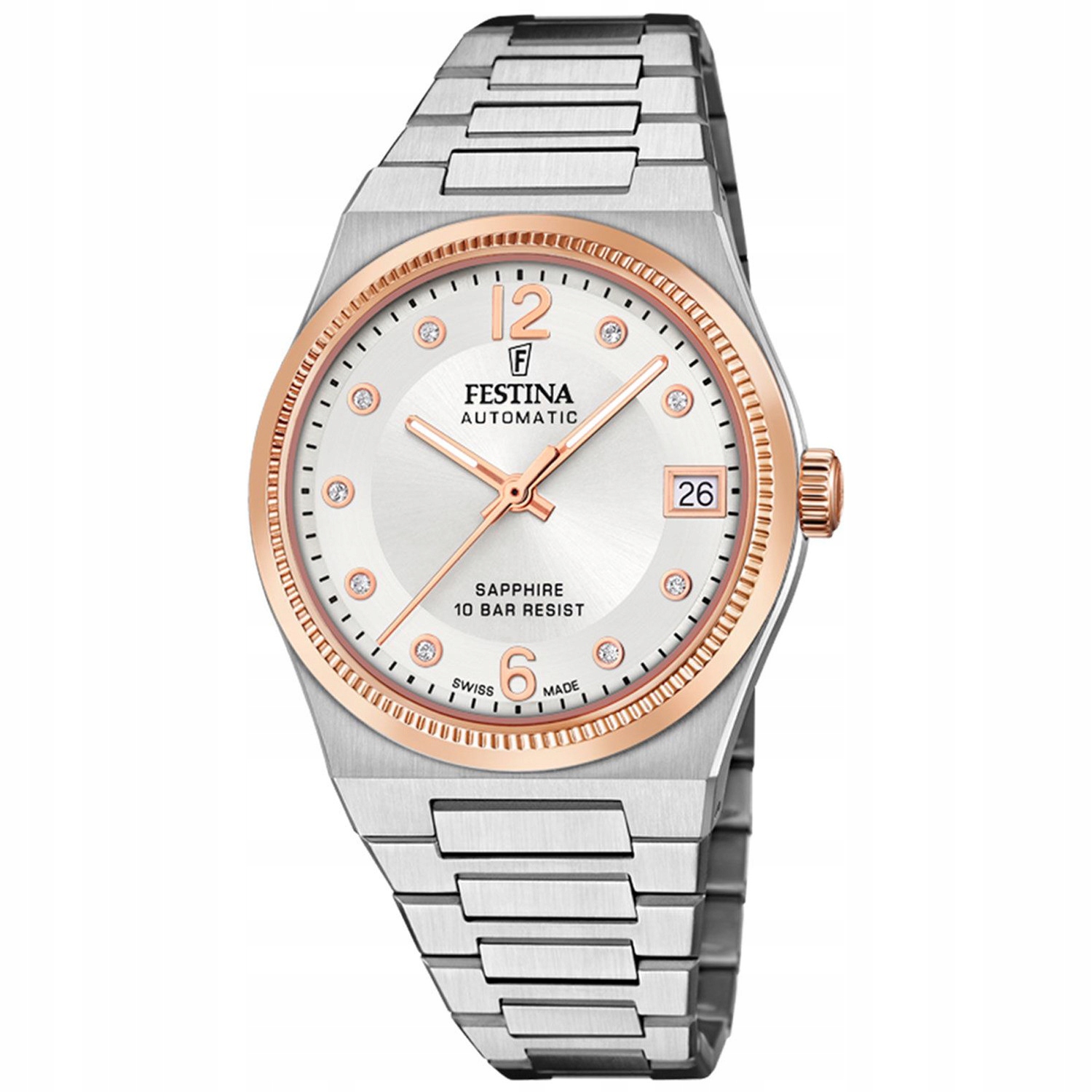 Dámské hodinky Festina F20031-1 Zirkony stříbrné