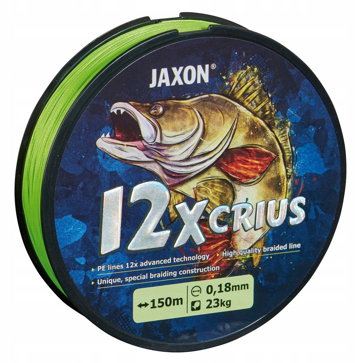 Plecionka Jaxon Crius 12X Flash 0,12mm 150m Wysoka Wytrzymałość