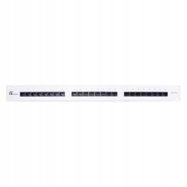 Patch Panel Utp CAT.5E 24 Portů Šedý PGF-5EUTP24-B5-G Getfort