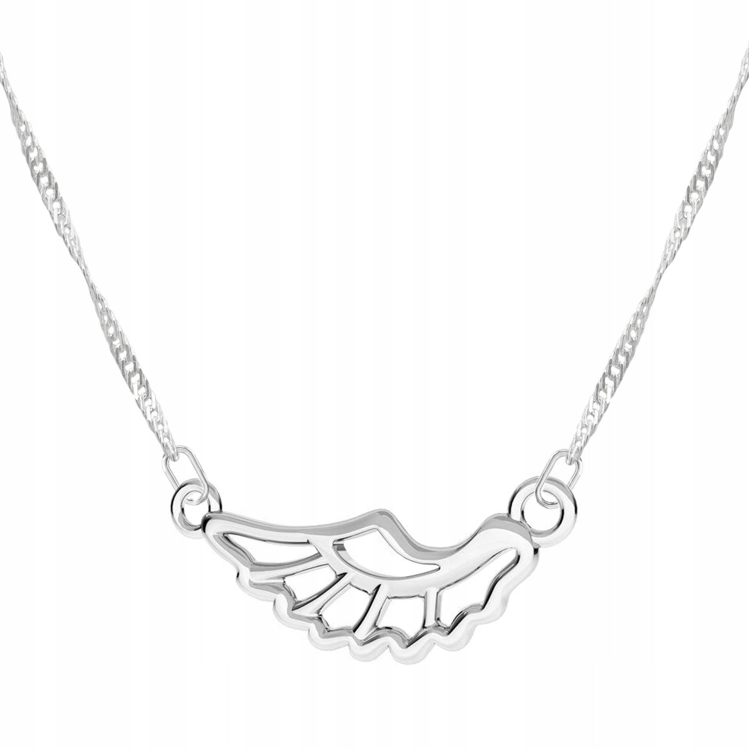 Stříbrný náhrdelník s křídlem Wing Přívěsek Přívěsek Křídlo Stříbro 925