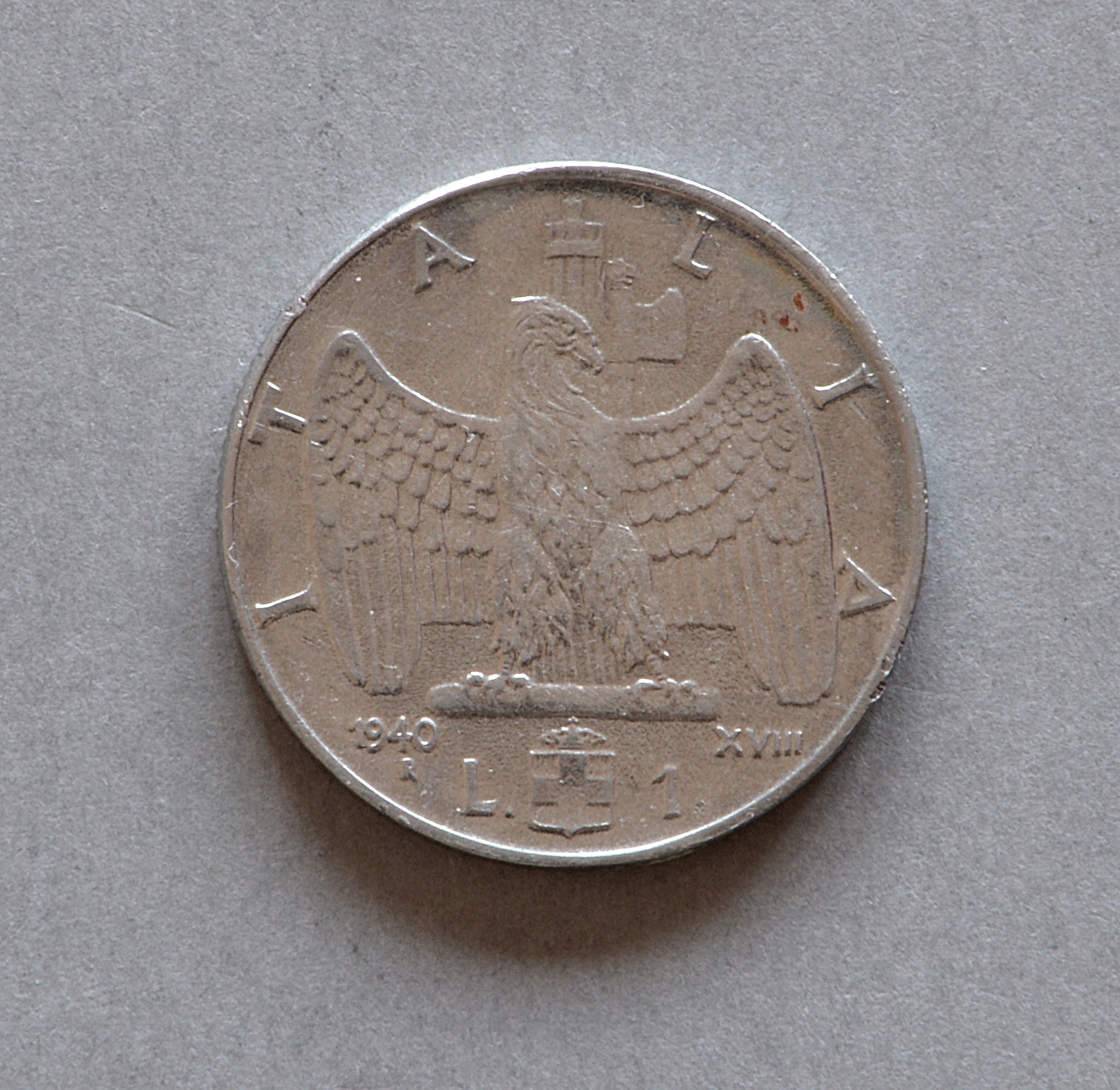 WŁOCHY 1 LIR 1940 MAGNETYCZNY