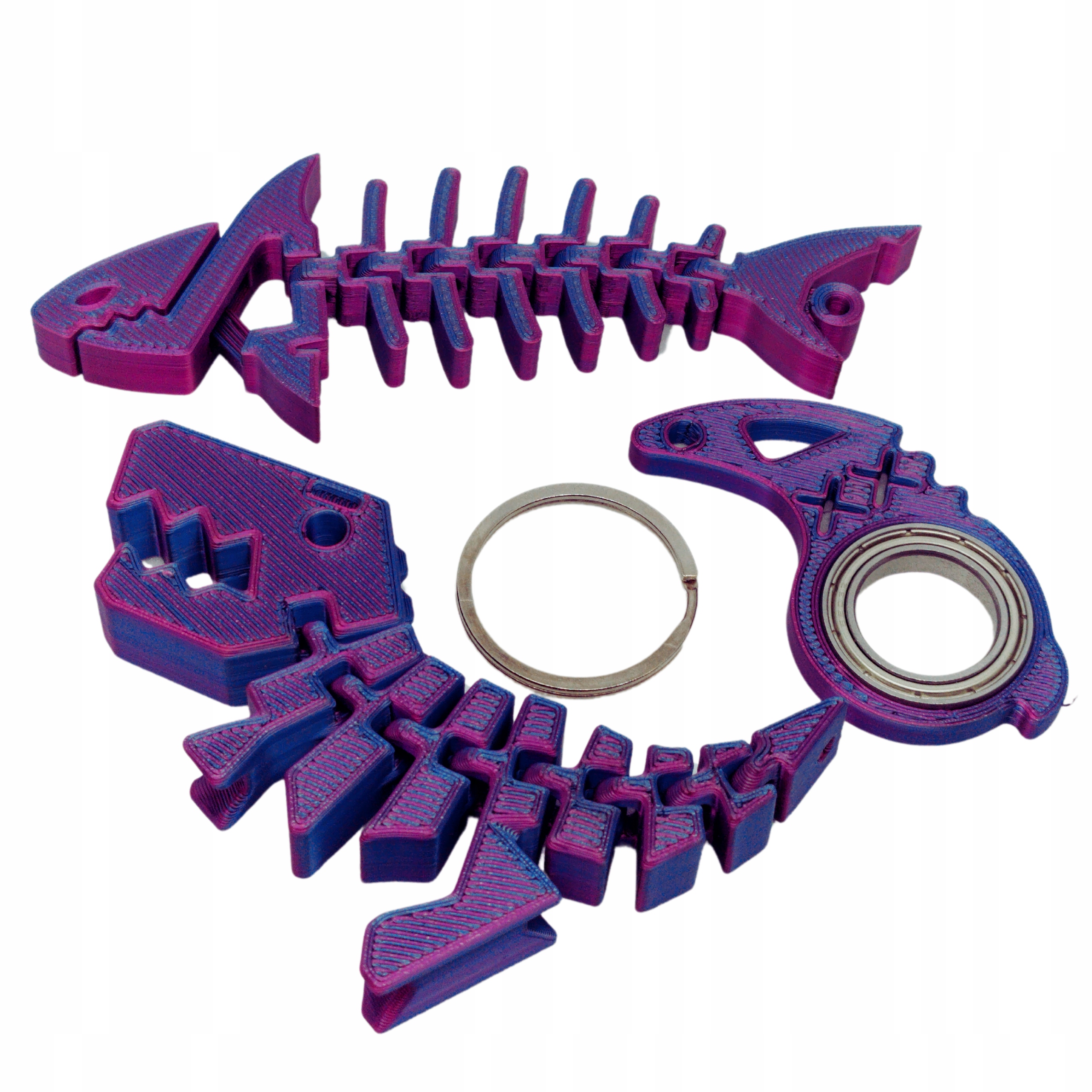 KEYSPINNER KEYRAMBIT COMBO ZESTAW REKIN+DINO BRELOK SPINNER Kolor Midnight