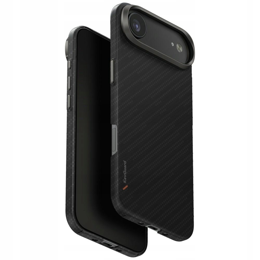 Pouzdro Uniq Keva Edge pro iPhone Air s nabíjením Magclick, černé