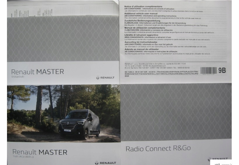 Renault Master III 2019 - польское руководство по эксплуатации