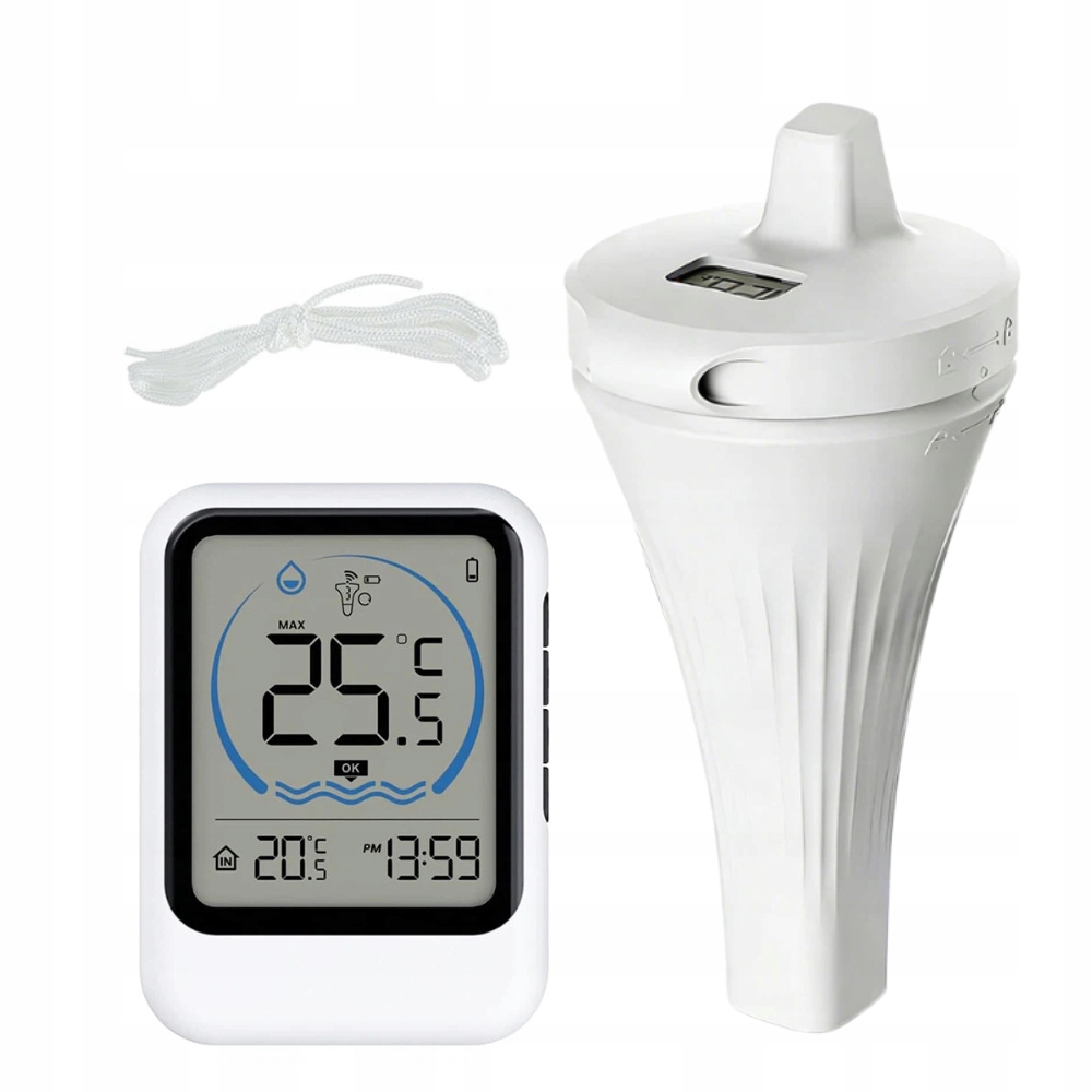 Digitální bazénový teploměr, klasický nový set