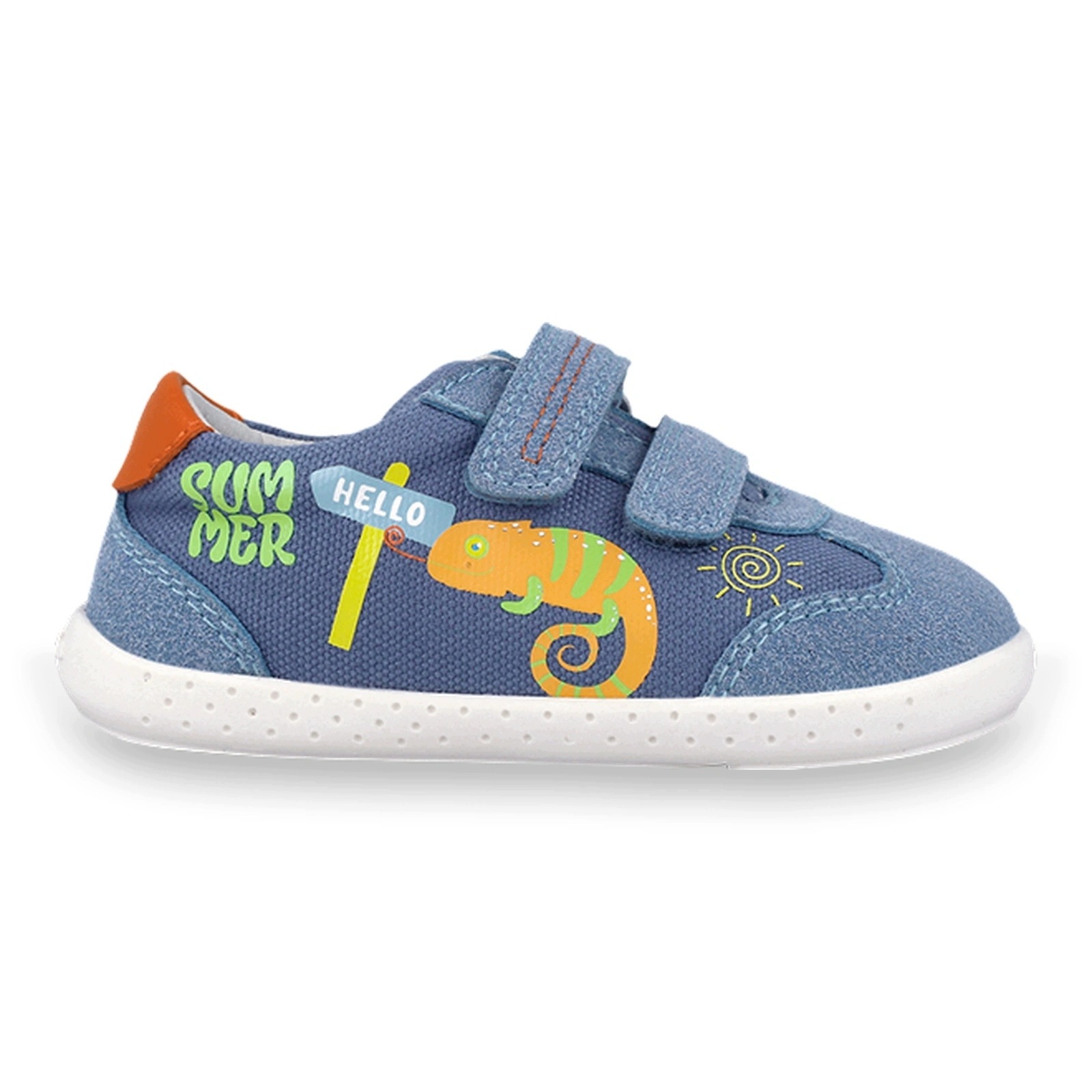 Buty barefoot tenisówki lekkie dziecięce Garvalin Pique Print Indigo 24
