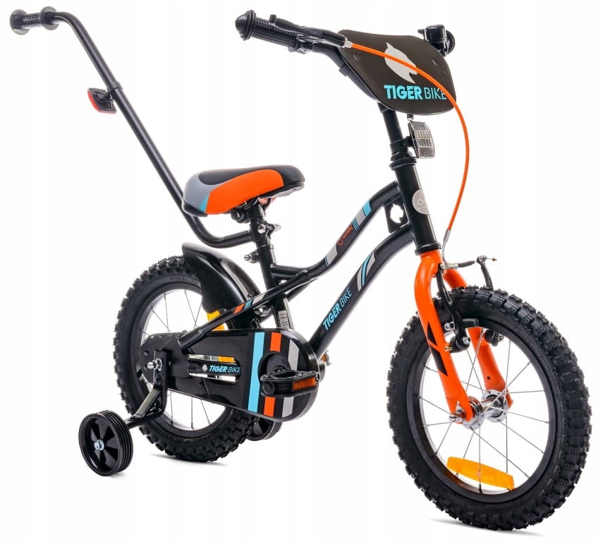 Rowerek dla chłopca 14 cali Tiger Bike Pchacz Kółka boczne Sun Baby