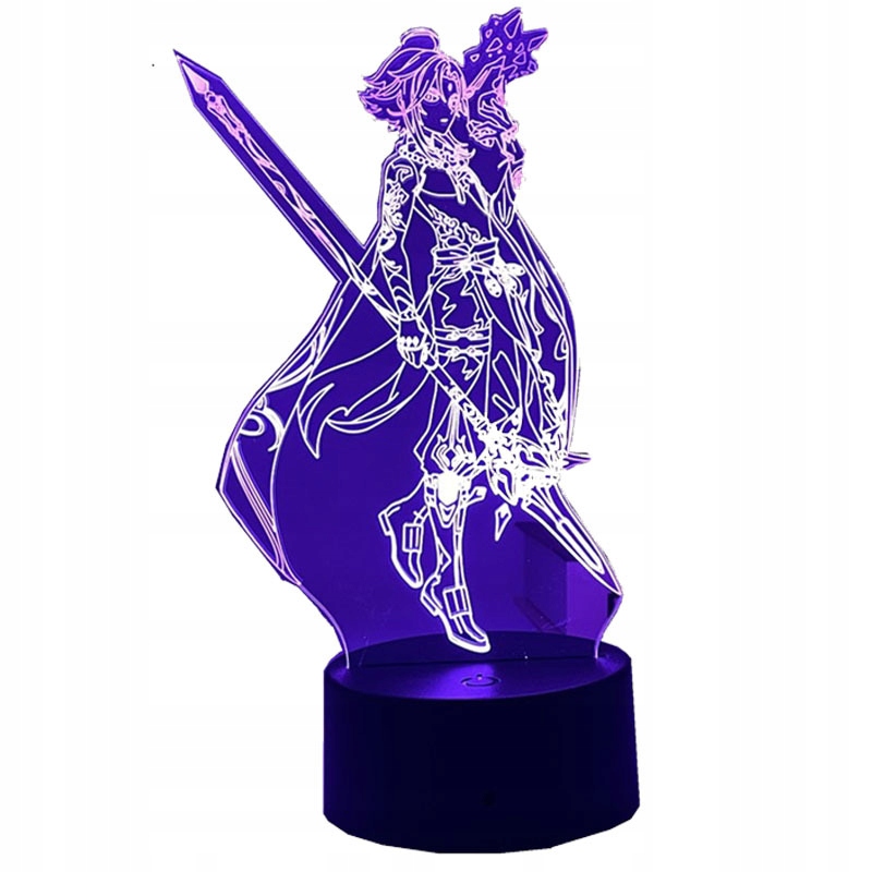

Lampka Nocna Led 3D Genshin Impact Anime Gra