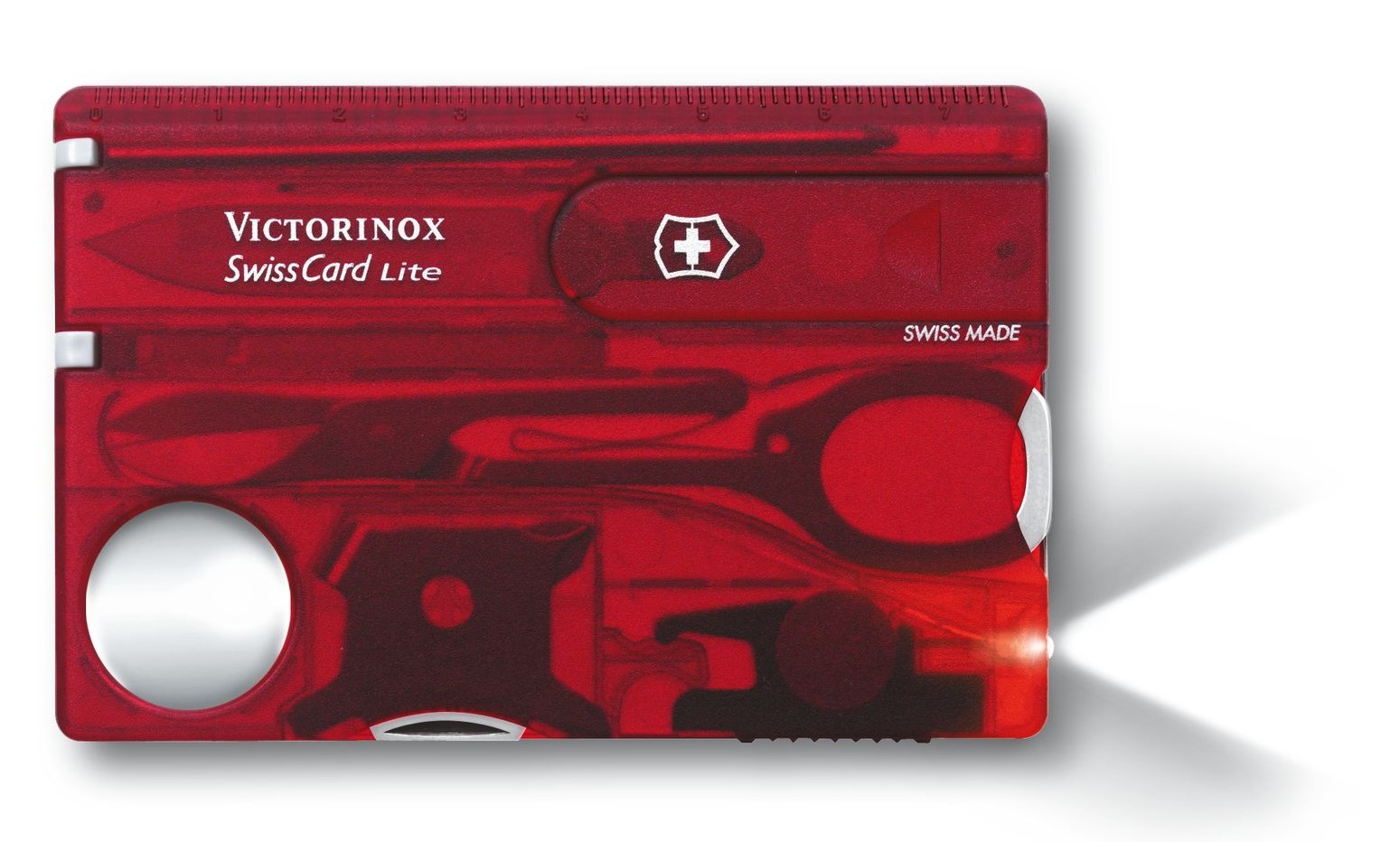 Victorinox 0.7300.T, Swiss Card Lite, 13 funkcji, 82 x 55 x 4,5 mm