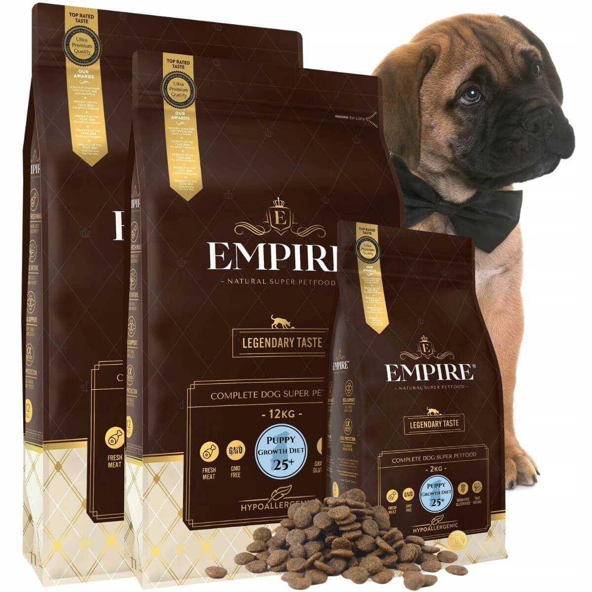 Levně Empire Suché Krmivo Štěně Velké Hypoalergenní Plemeno 2 x 12 kg 2 kg