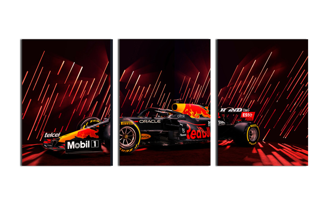 

3x Obraz Na Ścianę Premium Red Bull Racing 30x40
