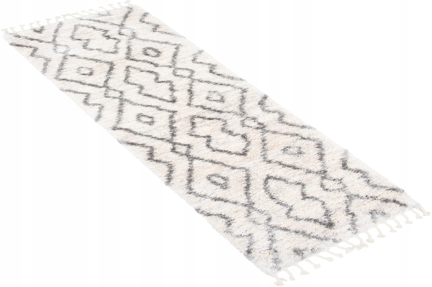 Koberec Behúň Shaggy Aztec 80x250 Strapce Boho w14