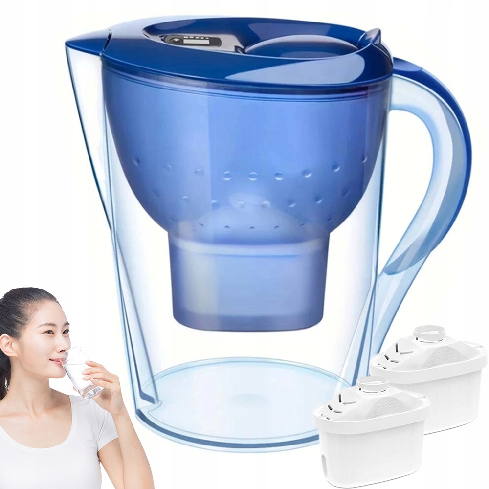 Filtrační Konvice Bedee 3.5 L Manuální Modrá 2 Náplně