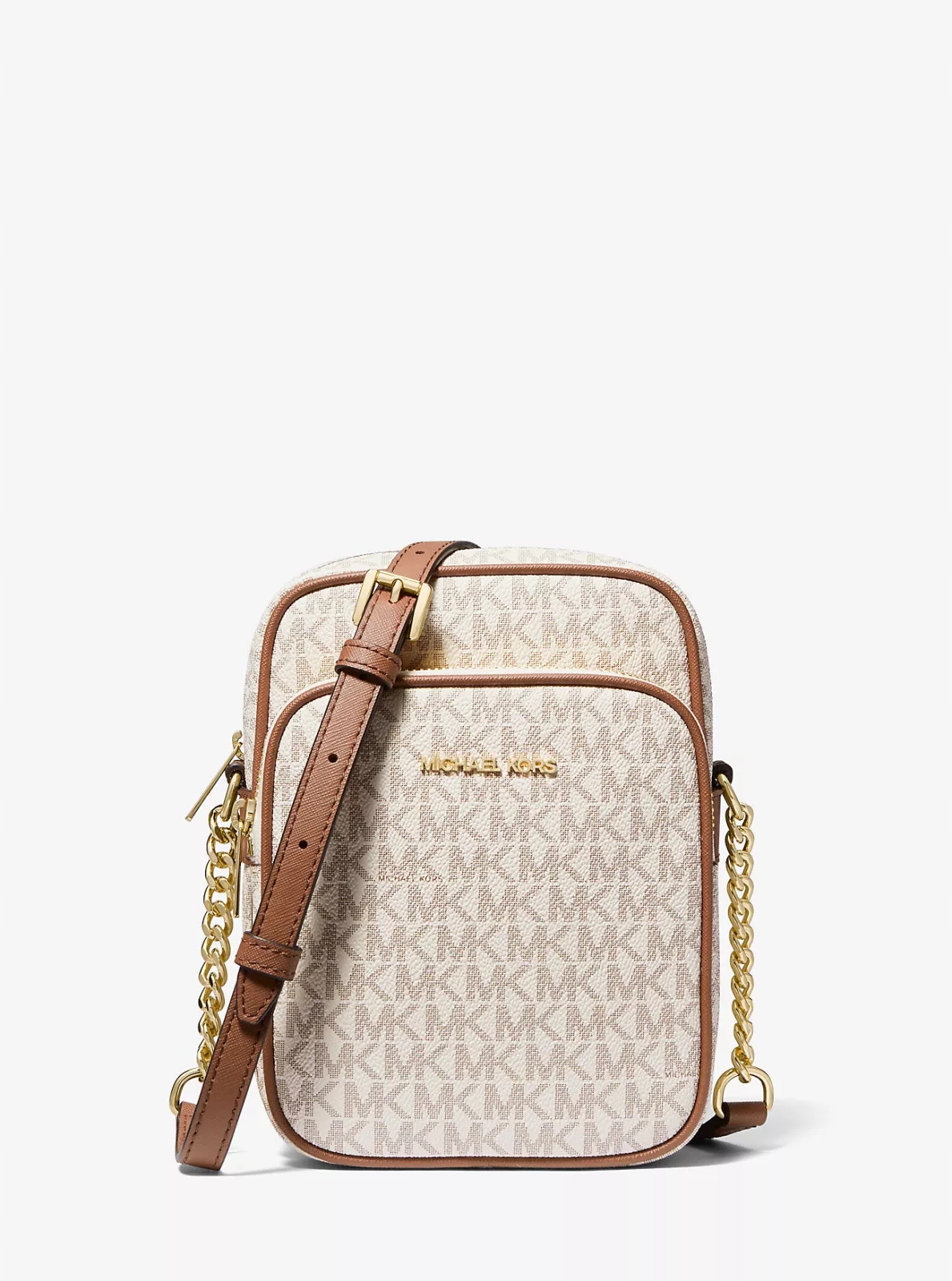 Michael Kors dámská kabelka, crossbody Jet Set Travel světlá s Mk
