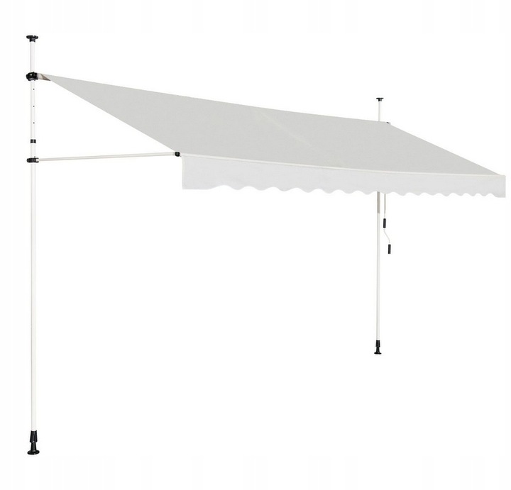 Balkónová markíza na terasu skladacia, upínacia bez vŕtania 2-3 x 3,5 m