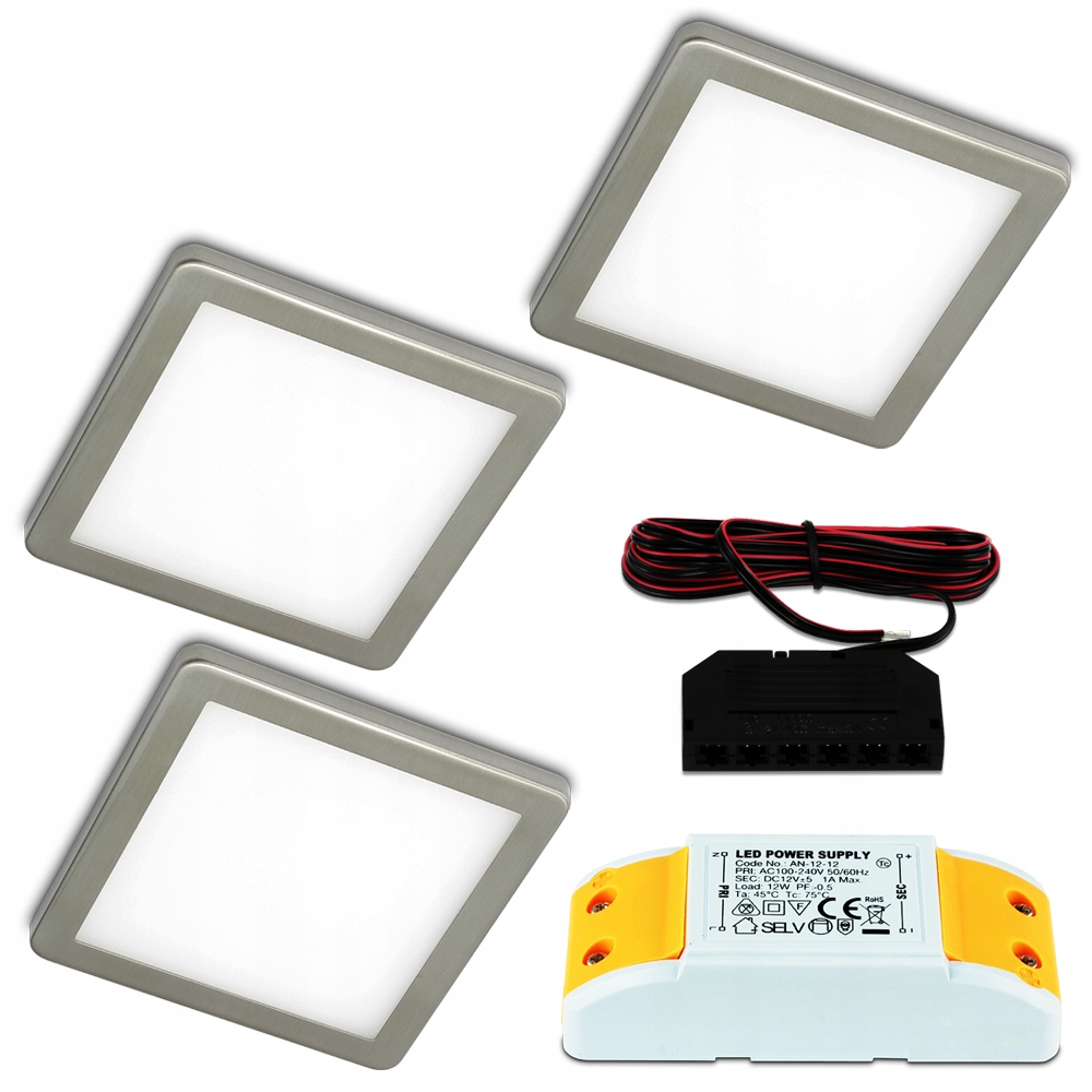 

Kpl 3X Lampa Podszafkowa Led Nad Blat Oczko Led