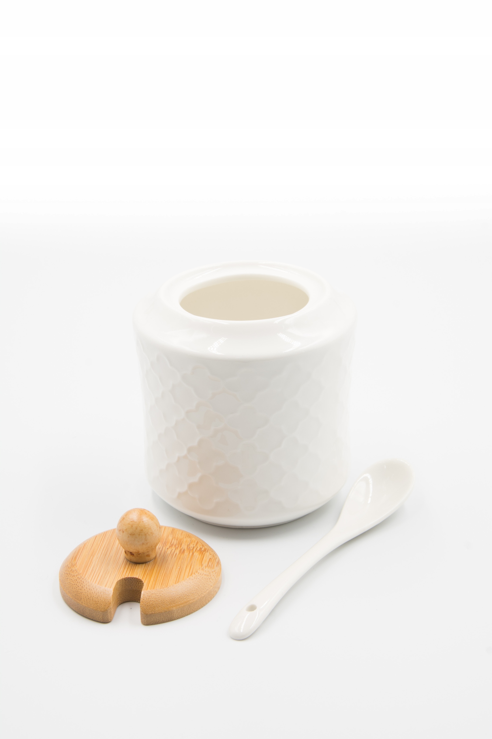 Cukiernica CUKIERNICZKA porcelanowa bambusowa Linia Whiteline