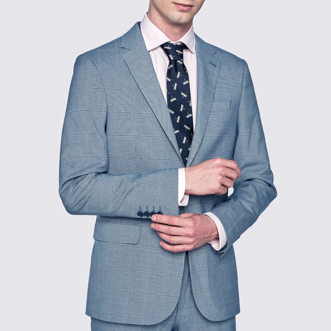 Modrá sako obleková bunda Pako Lorente 182/48