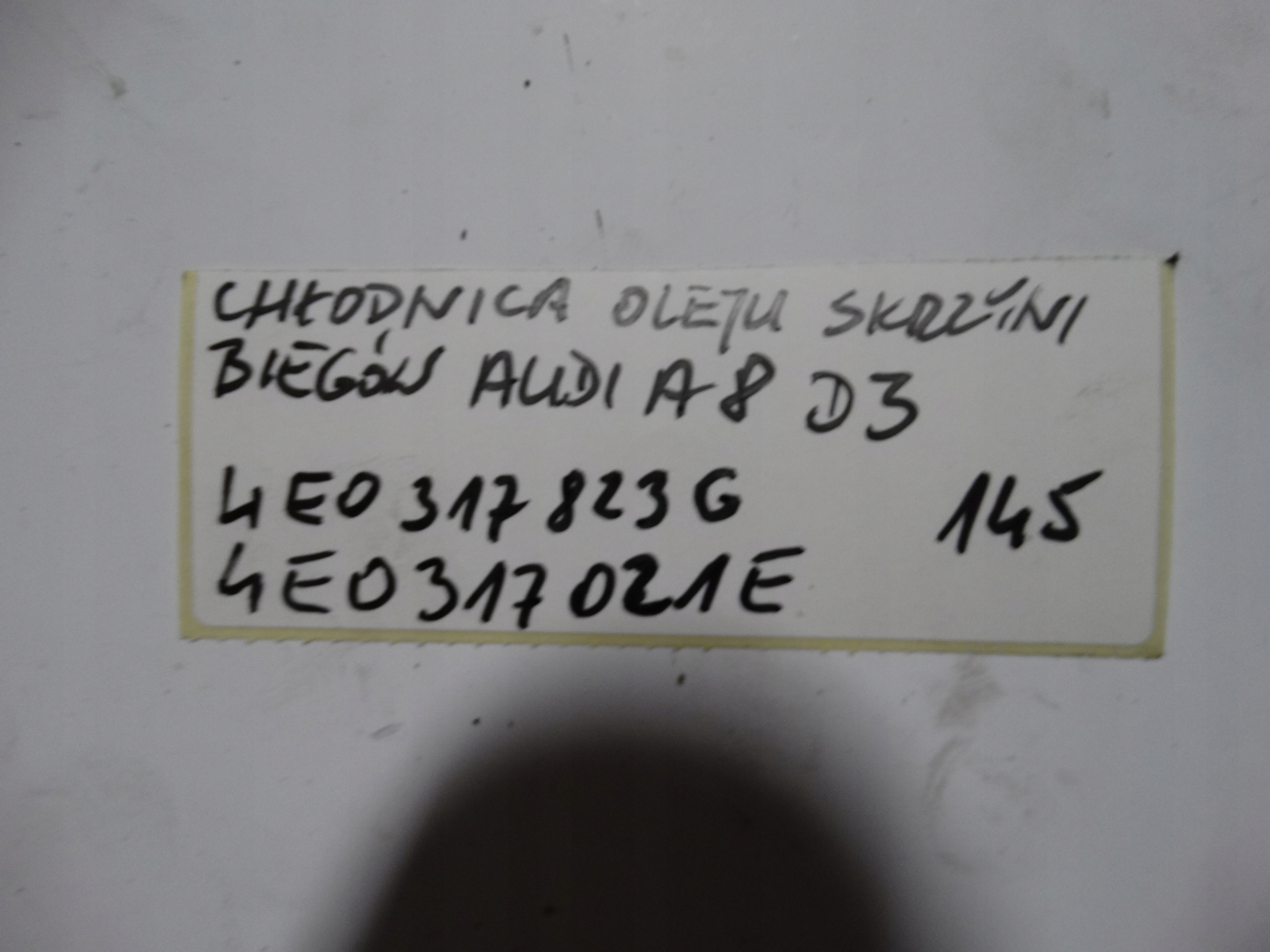 IDEAL MOTOR ÖLKÜHLER GETRIEBE GETRIEBE AUDI A8 D3 1