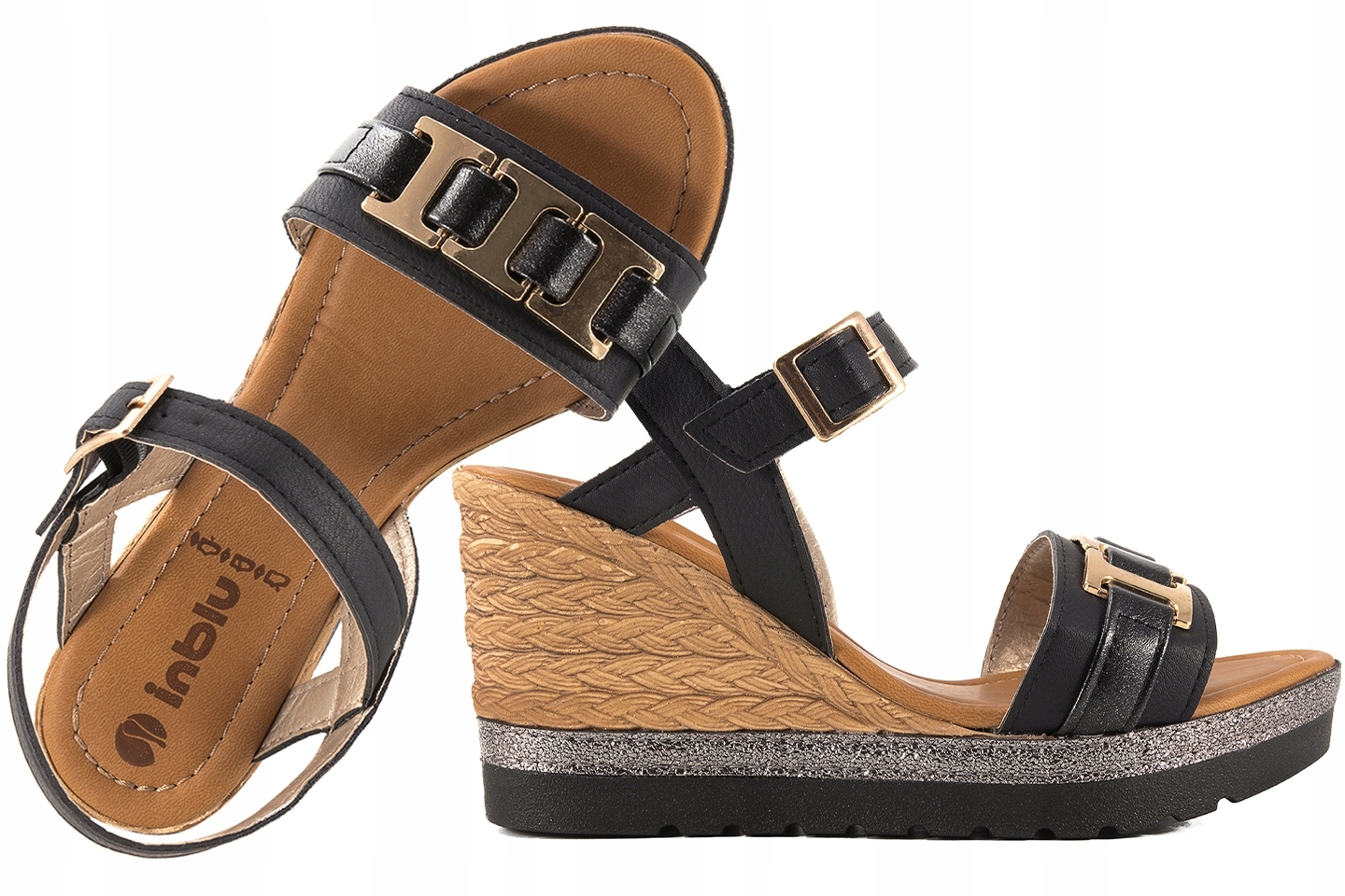 Inblu FG-35 Dámské Sandály Komfort Soft černé 39