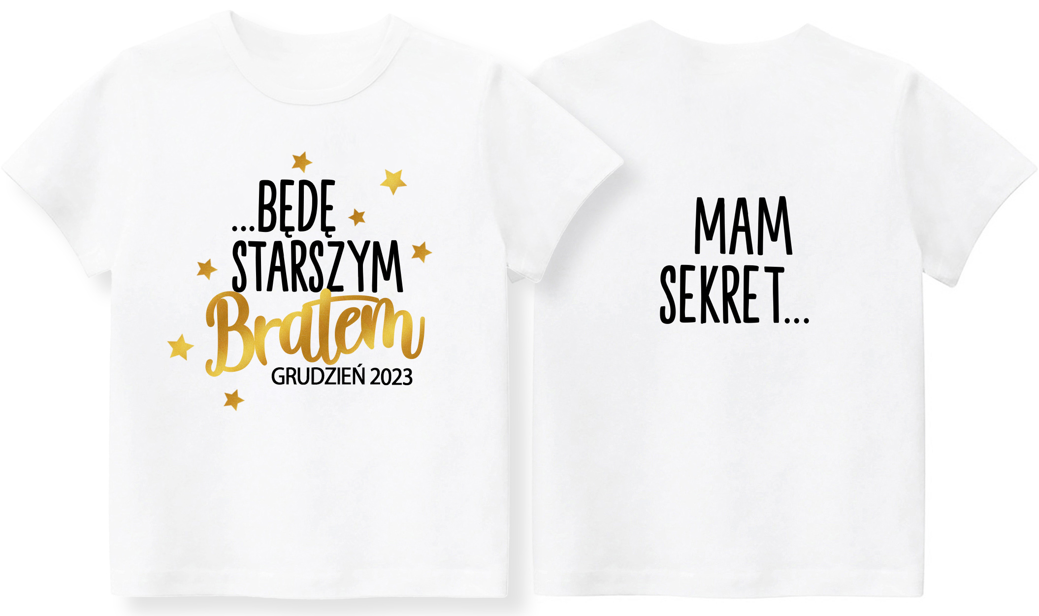 

Koszulka Mam sekret Będę starszym bratem r. 128