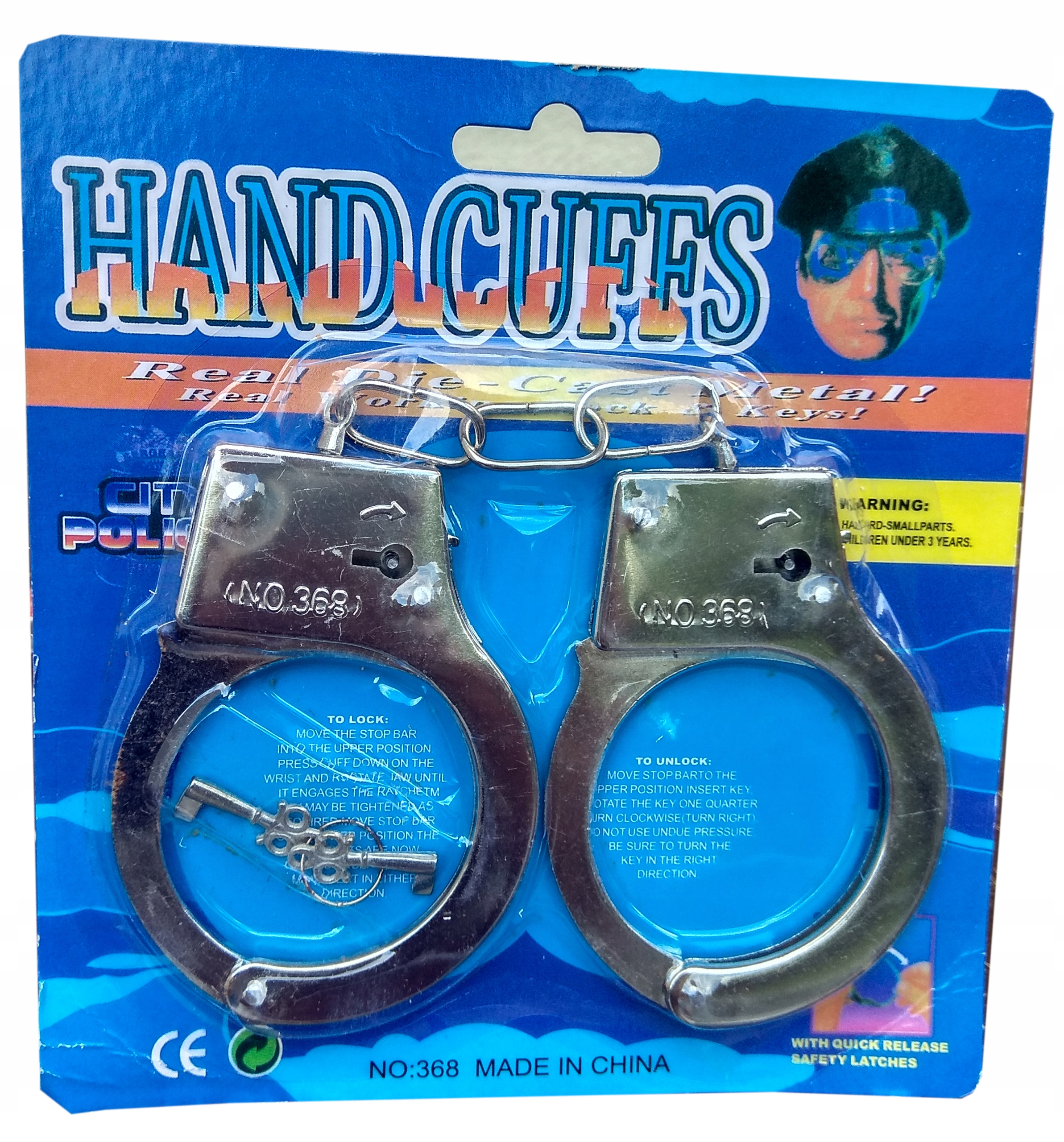 

kajdanki metalowe Hand Cuffs 368