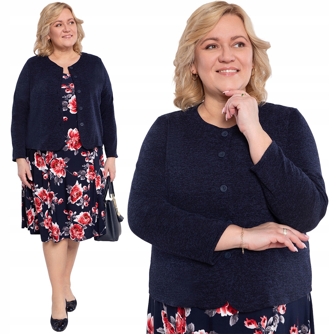 Tmavě modrý svetr 60/62