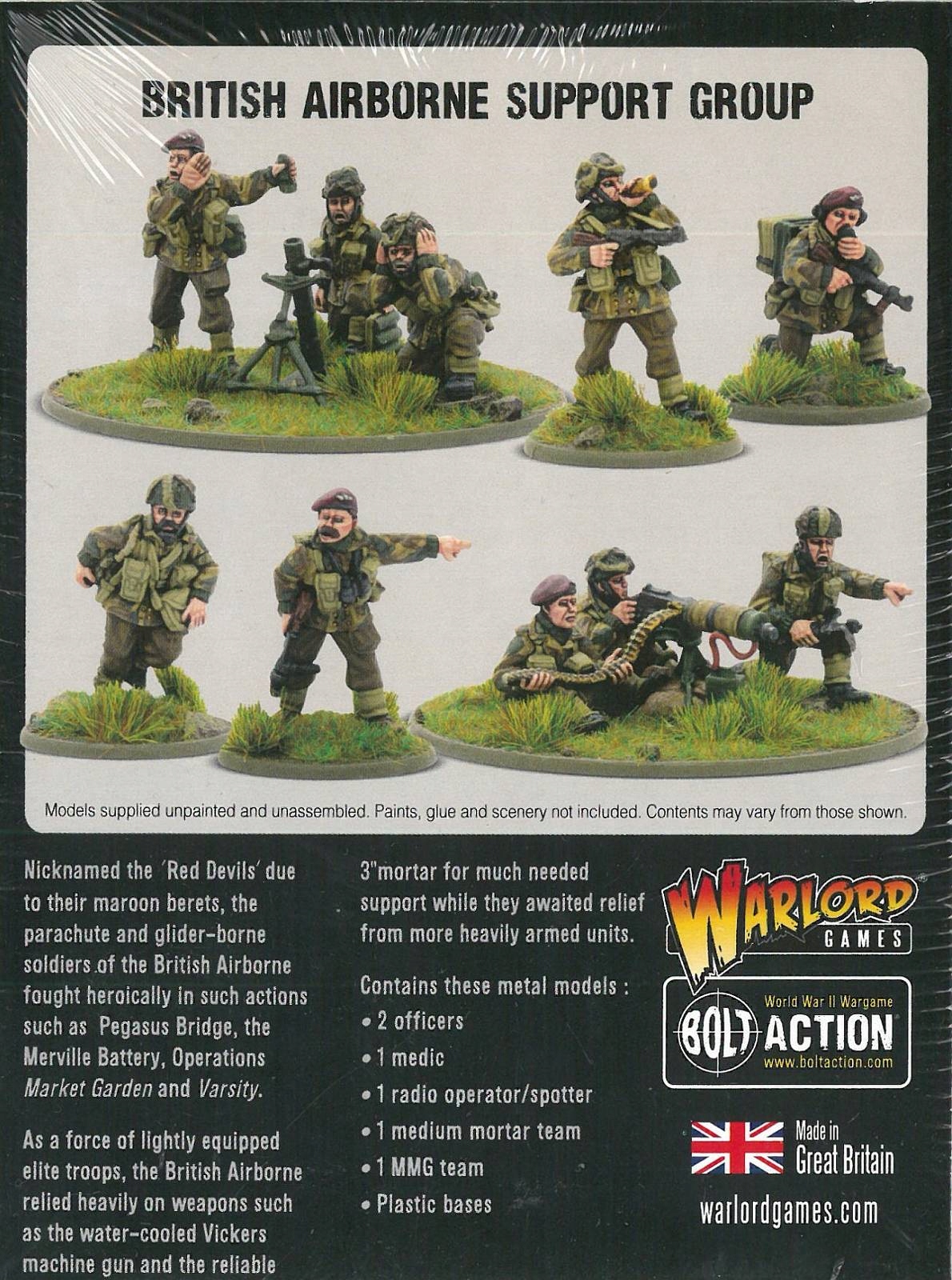 Bolt Action British Airborne Support Group System Bolt Action