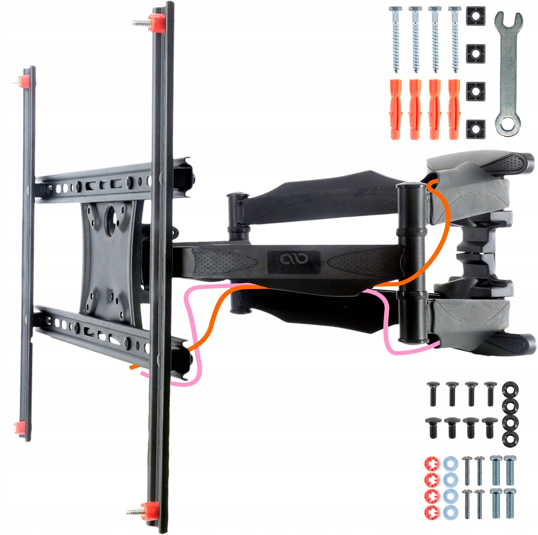 Silný Otočný, Nastavitelný Držák Slim Pro Tv 32-69 Palce Vesa