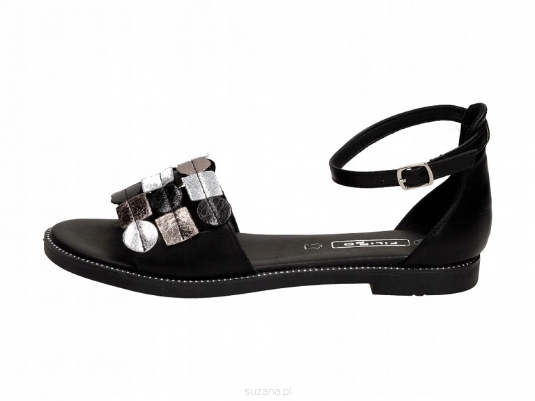 

Czarne sandały damskie Filippo DS1286/21 r39