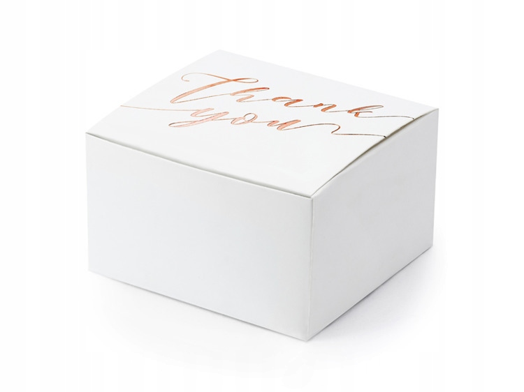 

Pudełeczka podziękowania Thank you Rose Gold 10szt