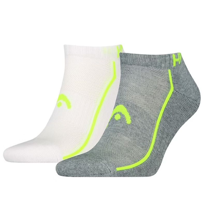 Skarpety Head All Sports Permormance Sneaker Socks 2 Pack Gr/wh 35-38