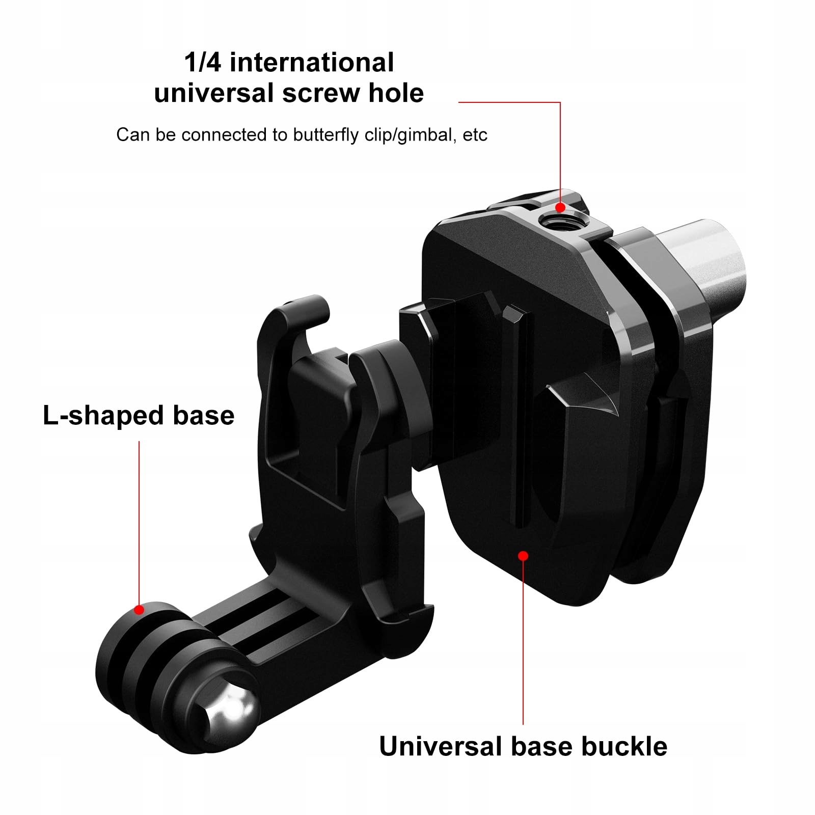 PULUZ Uchwyt Motocyklowy Do Kamer GoPro DJI Insta360 Aluminiumowy — miniatura 2