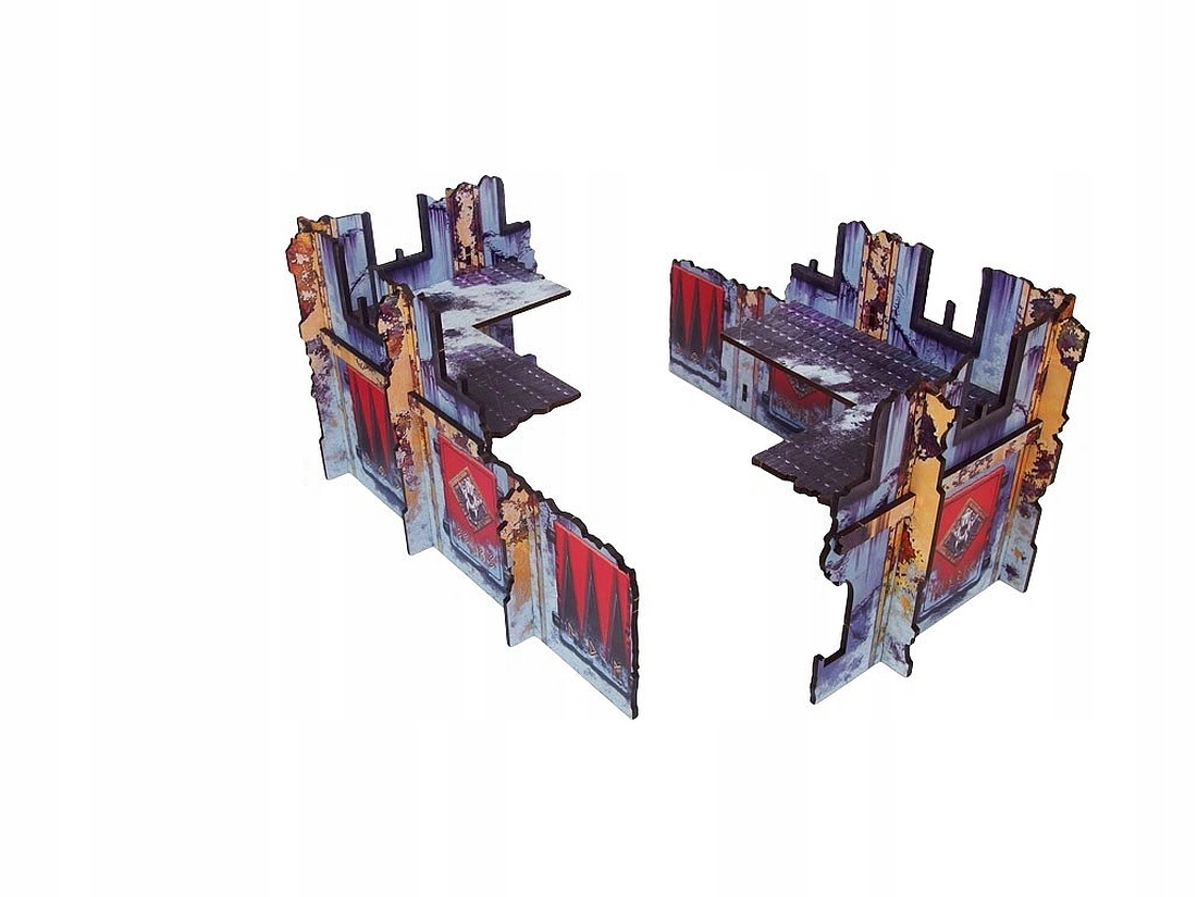 Micro Art Studio H00265 Warhammer 40.000 Wtc Imperial Walls Low Fenris x2