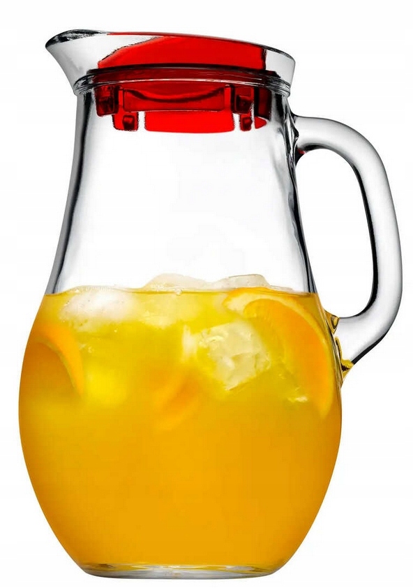 Dzbanek SZKLANY 1,85L PASABAHCE z Pokrywką Kolor odcienie czerwieni