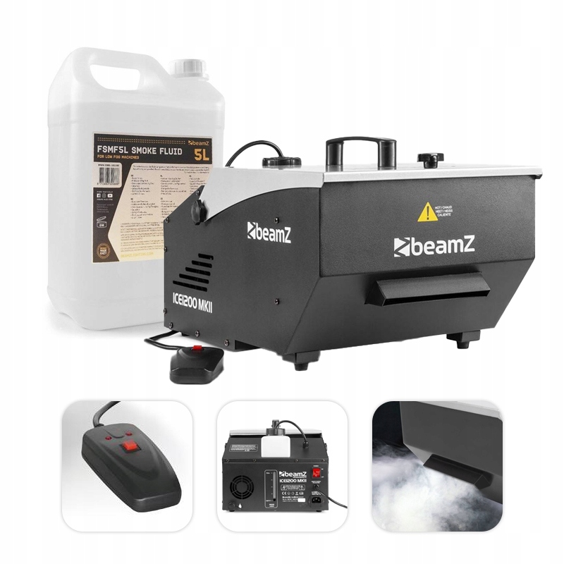 

Maszyna do dymu Ciężkiego 1200W Efekt MGŁY+płyn 5l