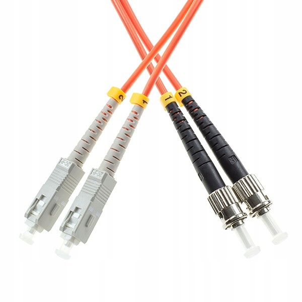 Patchcord światłowodowy MM SC/UPC-ST/UPC duplex 50/125 3.0mm OM2 5m