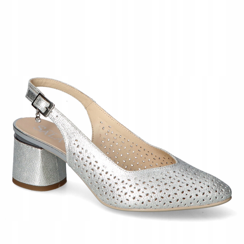 Sandály Sala 9842/0049 Stříbrné 36