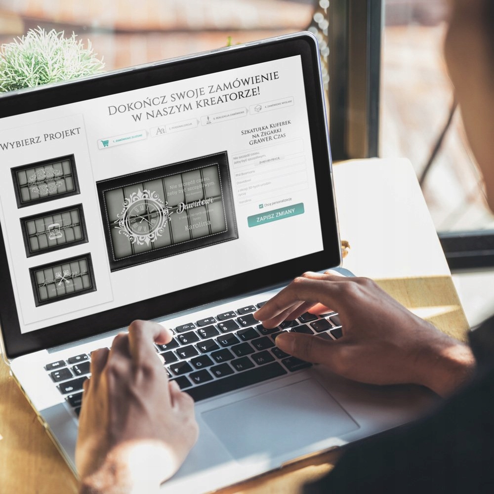 Szkatułka na Biżuterię Zegarki z Grawerem Prezent dla Męża Chłopaka Kod producenta SZKT-ZG-BIZ-CMB1