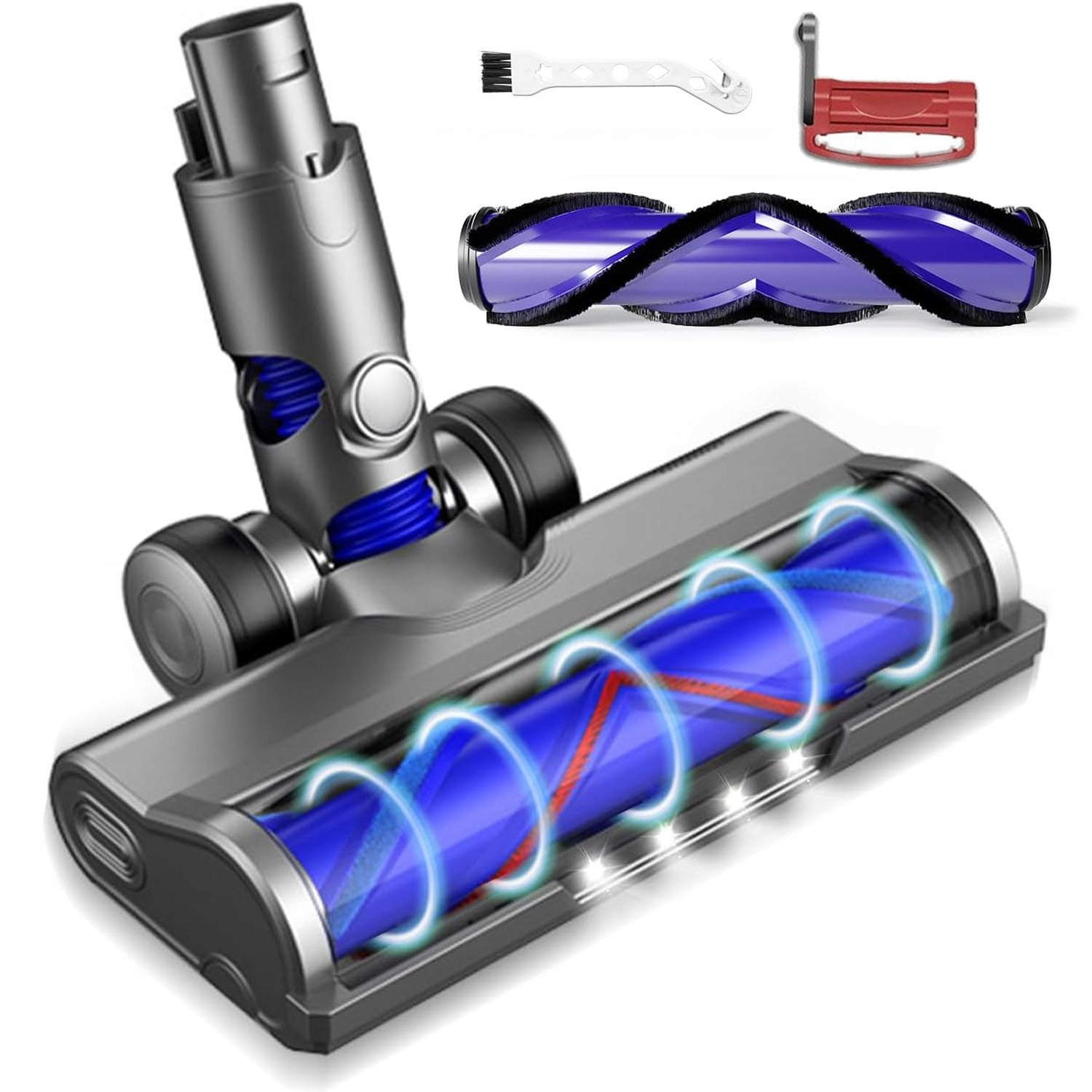 Rotační Led kartáč pro vysavače Dyson V7 V8 V10 V11 V15, náhrada