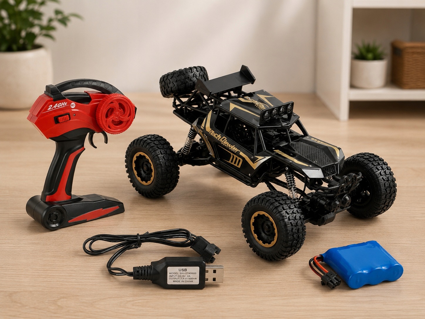 Samochód zdalnie sterowany Rock Crawler czarny
