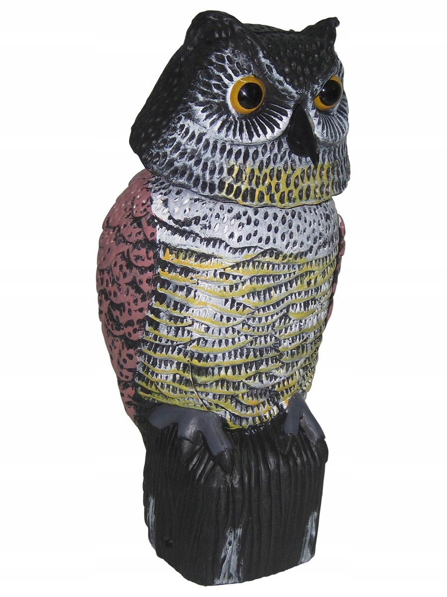 

Sowa z ruchomą głową odstraszacz ptaków i gryzoni