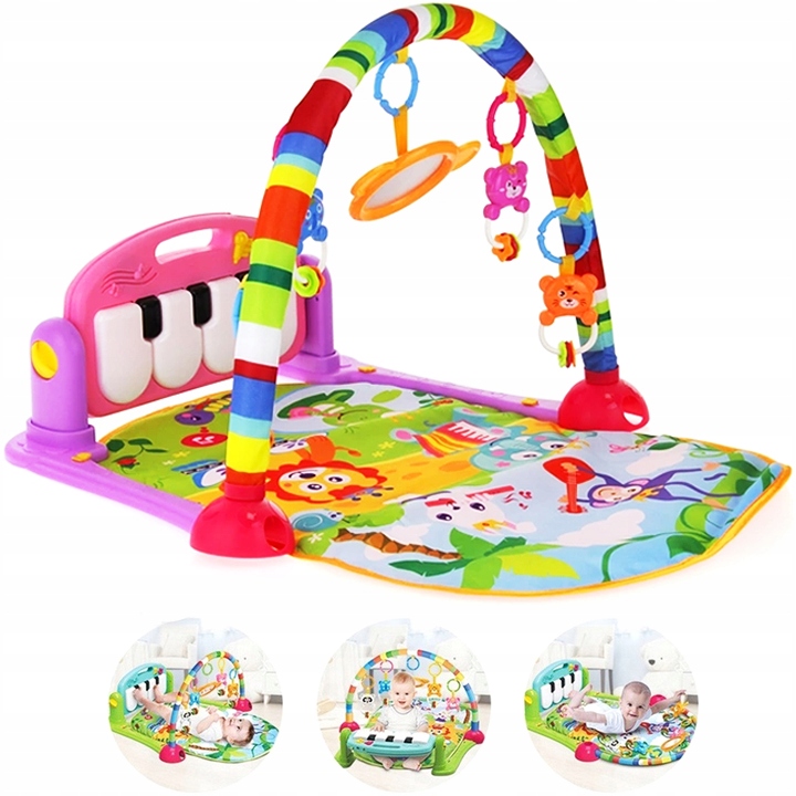 DUŻA MATA EDUKACYJNA Z PIANINKIEM 3w1 INTERAKTYWNA