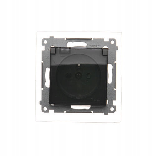 

Simon54 Gniazdo wtyczkowe IP44 czarnyDGZ1BZ.01/49A