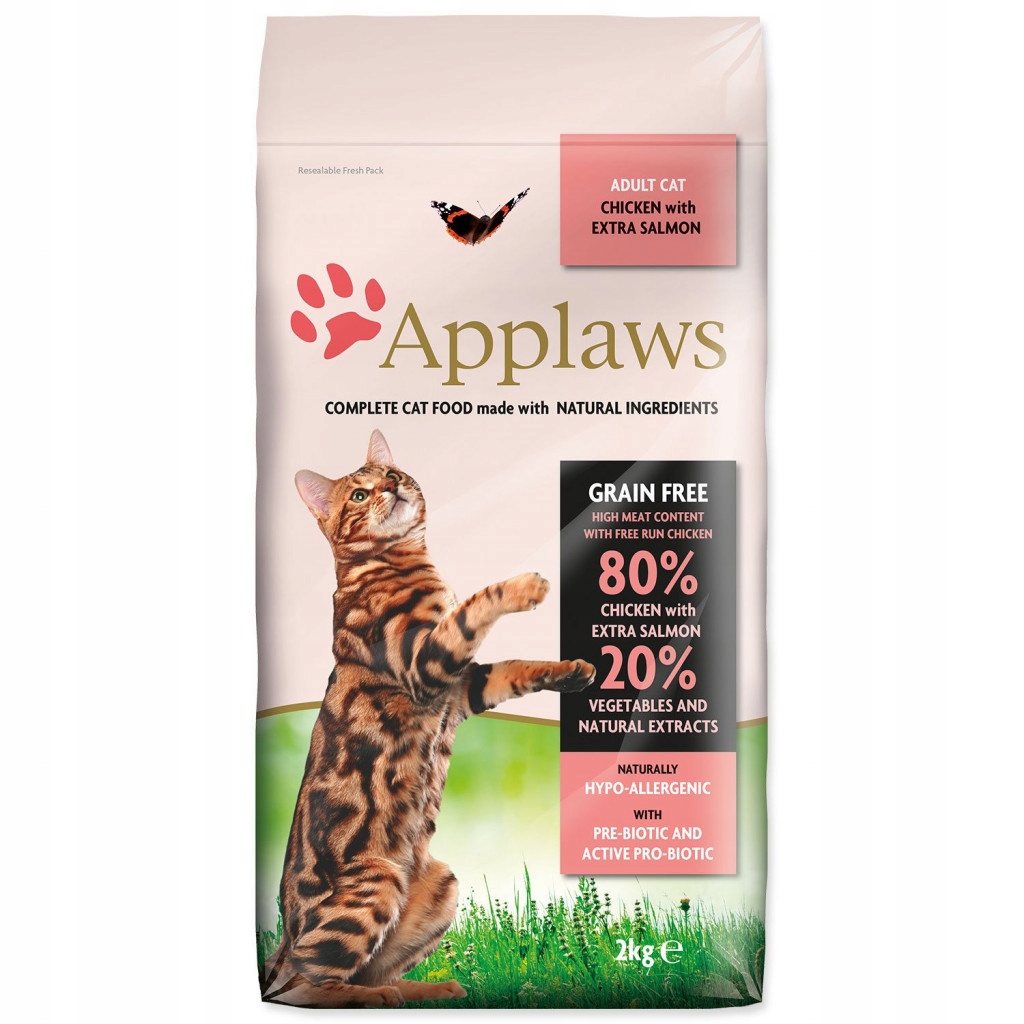 Levně Krmivo Applaws Dry Cat Chicken & Salmon 2kg