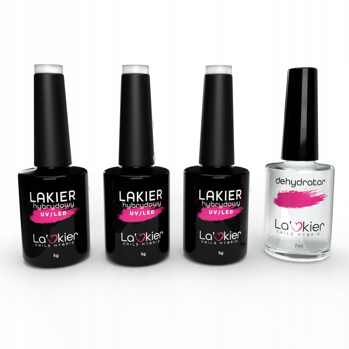

La'kier 3x Lakier hybrydowy do paznokci Dehydrator