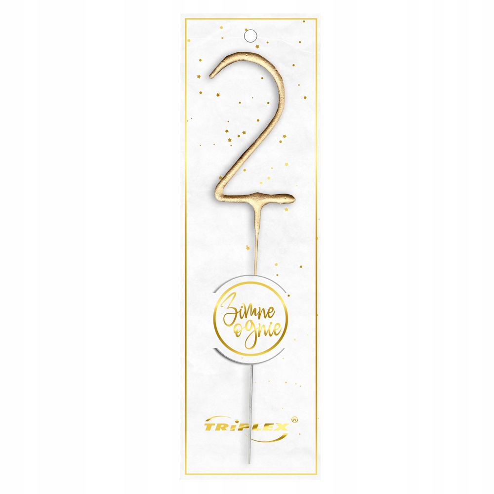 

Zimne ognie cyfra '' 2 ''cm 1 szt.